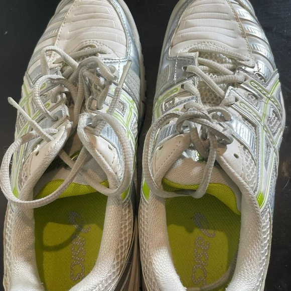 Asics Women's White Gel Challenger 9 Lace Up Running Sneakers E353Y Size 7 - Picture 5 of 9